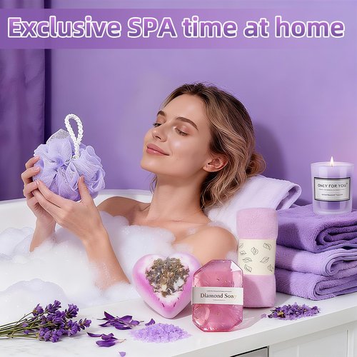 Christmas Gifts for Women 2025 -12 Days of Christmas Advent Calendar for Mom, Wife, Girlfriend, Sister, Her - Lavender Spa Gifts Basket Set Includes Coffee Mugs, Scented Candle, Soap, sock, Eye mask