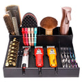 ZIBARBER Barber Clipper Organizer Barber Tools Tray Salon Hairdressing Clipper Scissors Rack Holder Storag Scissors Holder Blade Rack Storage Tray for Clipper Guard Holder (Assemble)