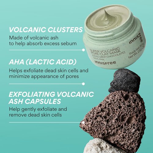 Innisfree Super Volcanic Clay Mask - Pore & Sebum Control for Oily Skin | Limited Edition Gift Sets