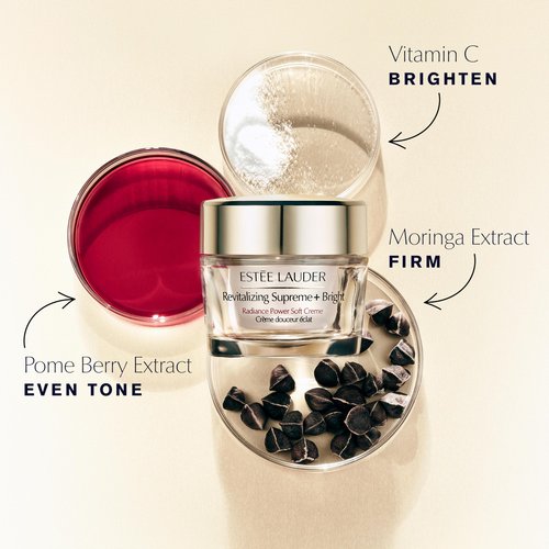 Estée Lauder Revitalizing Supreme+ Bright Radiance Power Soft Cream | Face Moisturizer with Vitamin C | Targets Dark Spots & Dullness, 1.7 Ounce, Refill