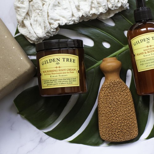 GILDEN TREE Nourishing Foot Cream with Organic Aloe Vera and Shea Butter, 8 ounce jar, Heals Dry Skin, Cracked Heels, Calluses and Softens Rough, Flaky Dead Skin