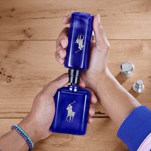 Ralph Lauren Fragrances - Polo Blue Men's Cologne - Refillable Eau de Toilette Set - Citrus, Sage & Suede - 2.5 Fl Oz + 5.1 Fl Oz Refill