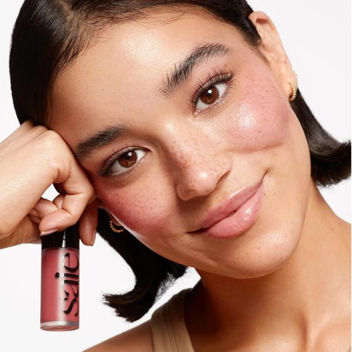 Saie Dew Liquid Blush - Hydrating Cream Blush Stick for a Natural Flush | Buildable & Blendable - Chilly (.40 oz)