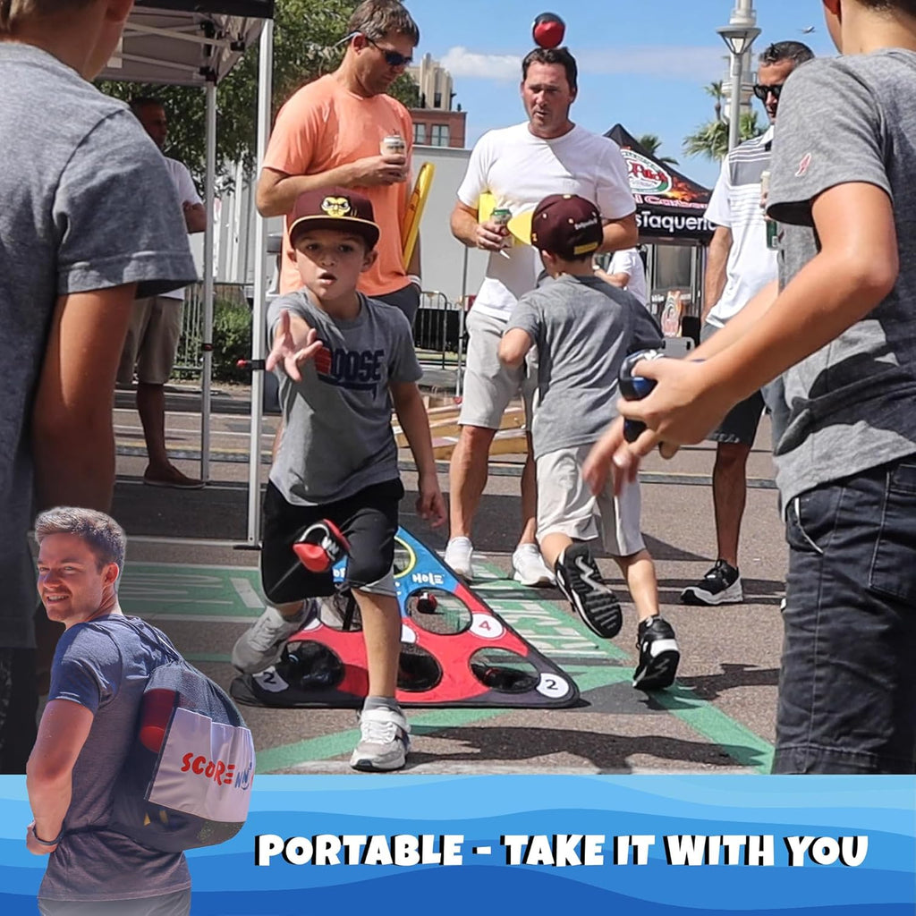 TOSS & ROLL NN' Hole - Portable Cornhole Game for Water or Land | Fun for All Ages