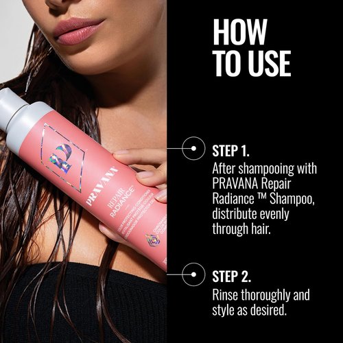 Pravana Repair Radiance Conditioner - Strengthens & Restores Damaged Color-Treated Hair | Vegan & Paraben-Free