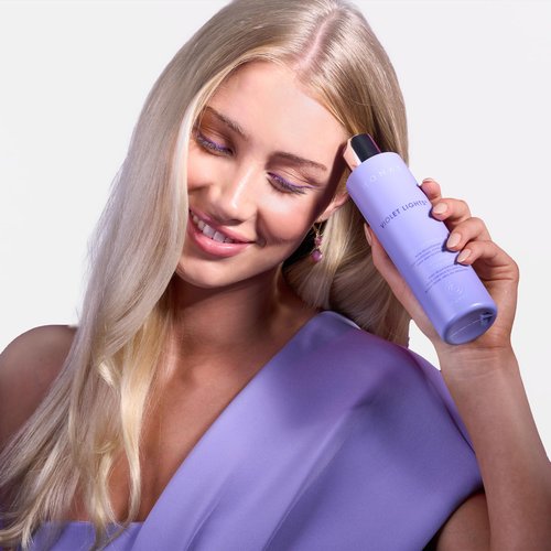 MONAT Violet Lights Anti-Brass Shampoo – Subtly Illuminates Hair – Advanced Toning Formula – Vibrant & Manageable Results – Gentle Cleansing for Radiant Locks – Enriched with REJUVENIQE®