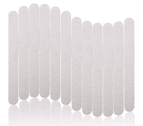 50pcs Wooden Nail Files 180/240 Grit for Natural Nail, Bending Without Breaking
