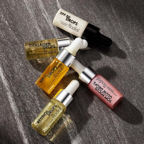 Rodial Soft Focus Glow Booster Drops 0.3 Deluxe fl oz, Illuminating Skin Serum with Glycerin and Antioxidants, Perfectioning and Smoothing Dewy Makeup Base, Weightless Formula