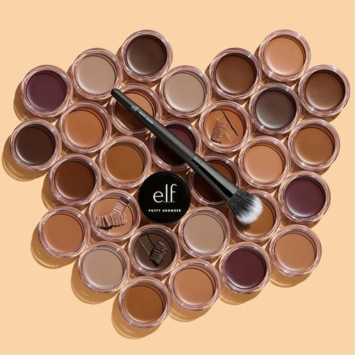 e.l.f. Putty Bronzer - Creamy, Highly Pigmented Formula for Long-Lasting Glow | Infused with Argan Oil & Vitamin E, 0.35 Oz