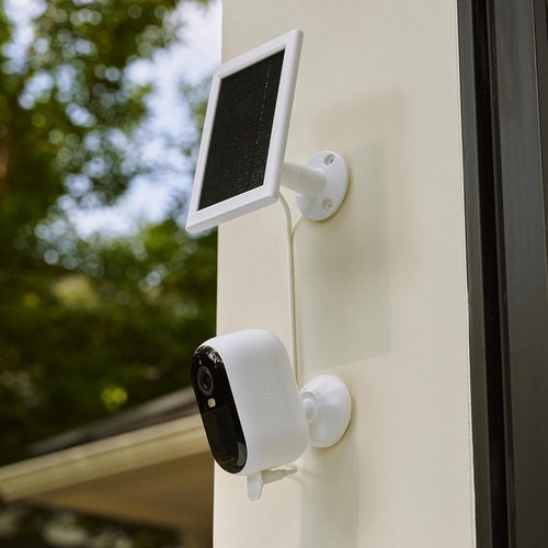 Arlo Essential Solar Panel Charger - Certified Accessory for Essential Outdoor Cameras | White - VMA6600