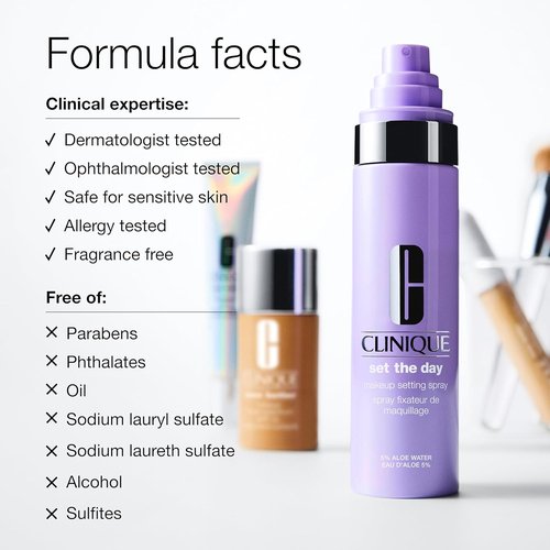 Clinique Makeup Setting Spray - Soothing Aloe Water & Antioxidants | Hydrating & Alcohol-Free | All-Day Hold