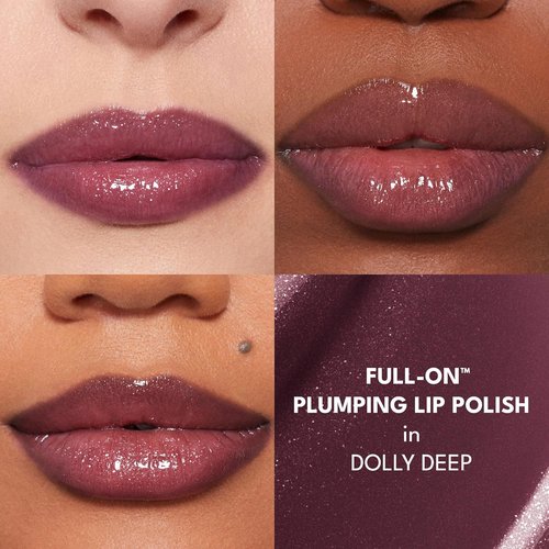 BUXOM Full-On Plumping Lip Polish - Tinted Lip Plumper Gloss with Peptides & Vitamin E for Moisturized Lips