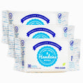 Handzies Natural Soap and Water Cleansing Towelettes - Free&Clear - 30ct Soft Pack - Bundle of 3 (90 total towelettes)