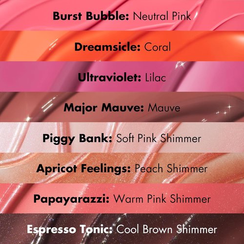 e.l.f. Glow Reviver Plumping Lip Oil - Tinted Lip Plumper for High-Shine Finish | Infused with Jojoba Oil, Vegan, Apricot Feelings