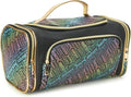 Juicy Couture Makeup Bag - Black Rainbow Cosmetics Organizer for Travel Essentials | Stylish Duffel