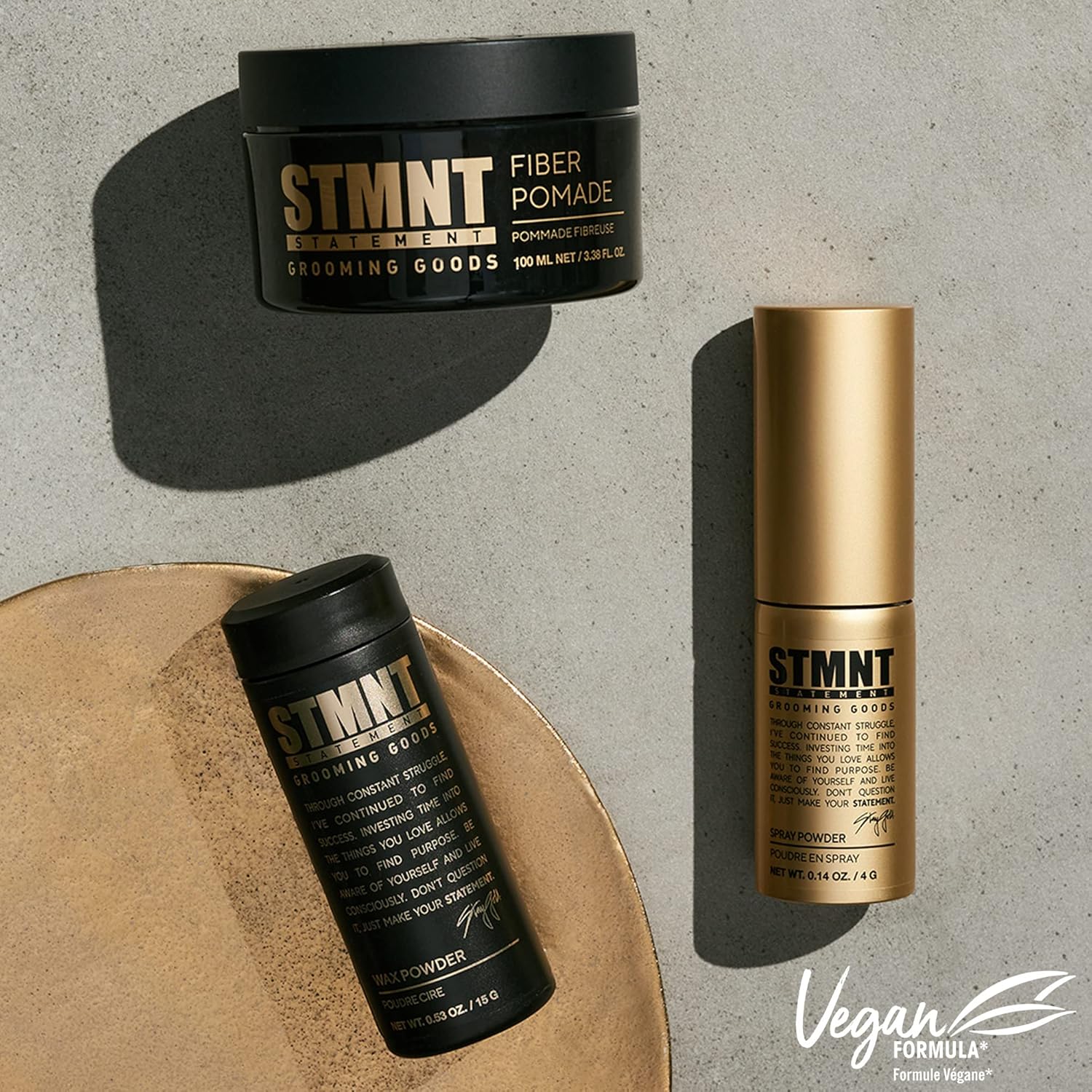 STMNT Grooming Goods Fiber Pomade - Strong Control with Semi-Matte Finish | Easy to Wash Out