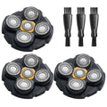 Microtouch Replacement Heads for Microtouch Titanium Head Shaver, 3PCS MTTTBHS Head Shaver Blades, 3 Cleaning Brush