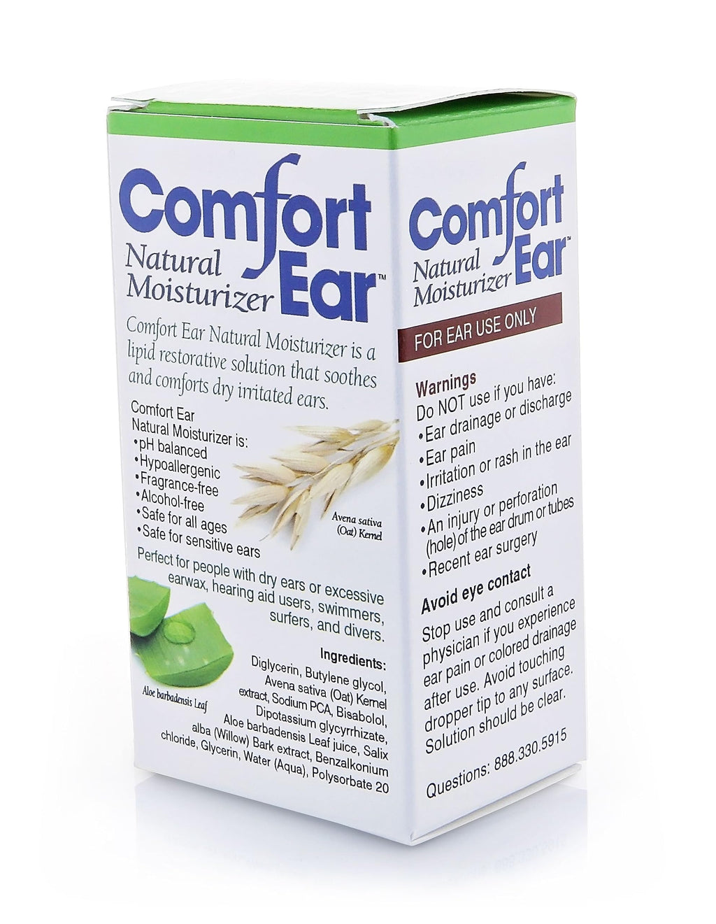 Westone Comfort Ear Natural Ear Drops for Itchy Ears, Ear Ache Drops Adults & Kids | Earwax Aid for Dry Ears | Personal Comfort for Hearing Aid, Swimmers, and Ear Itch Relief for Humans | Pack of 1