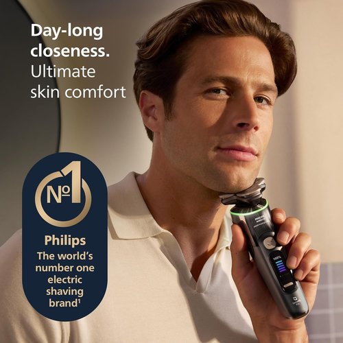 Philips Norelco Shaver i9000 Prestige - Ultra Wet & Dry Electric Shaver with SenseIQ Pro Technology | Dark Slate Finish, Triple Lift & Cut System