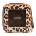 Montana West X Wrangler Clear Makeup Bag Travel Cosmetic Bag Portable Make Up Toiletry Organizer for Women Leopard