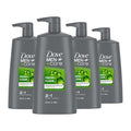 DOVE MEN + CARE 2-in-1 Shampoo and Conditioner - Fresh & Clean Formula, 25.4 oz | Nourishes & Strengthens Hair