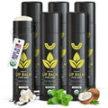 ChapChamp Lip Balm for Men - Mens Lip Balm Vitamin E and Beeswax - Chapstick for Men - Peppermint, Coconut & Vanilla - Made in the USA (USDA Organic, 6 Pack)