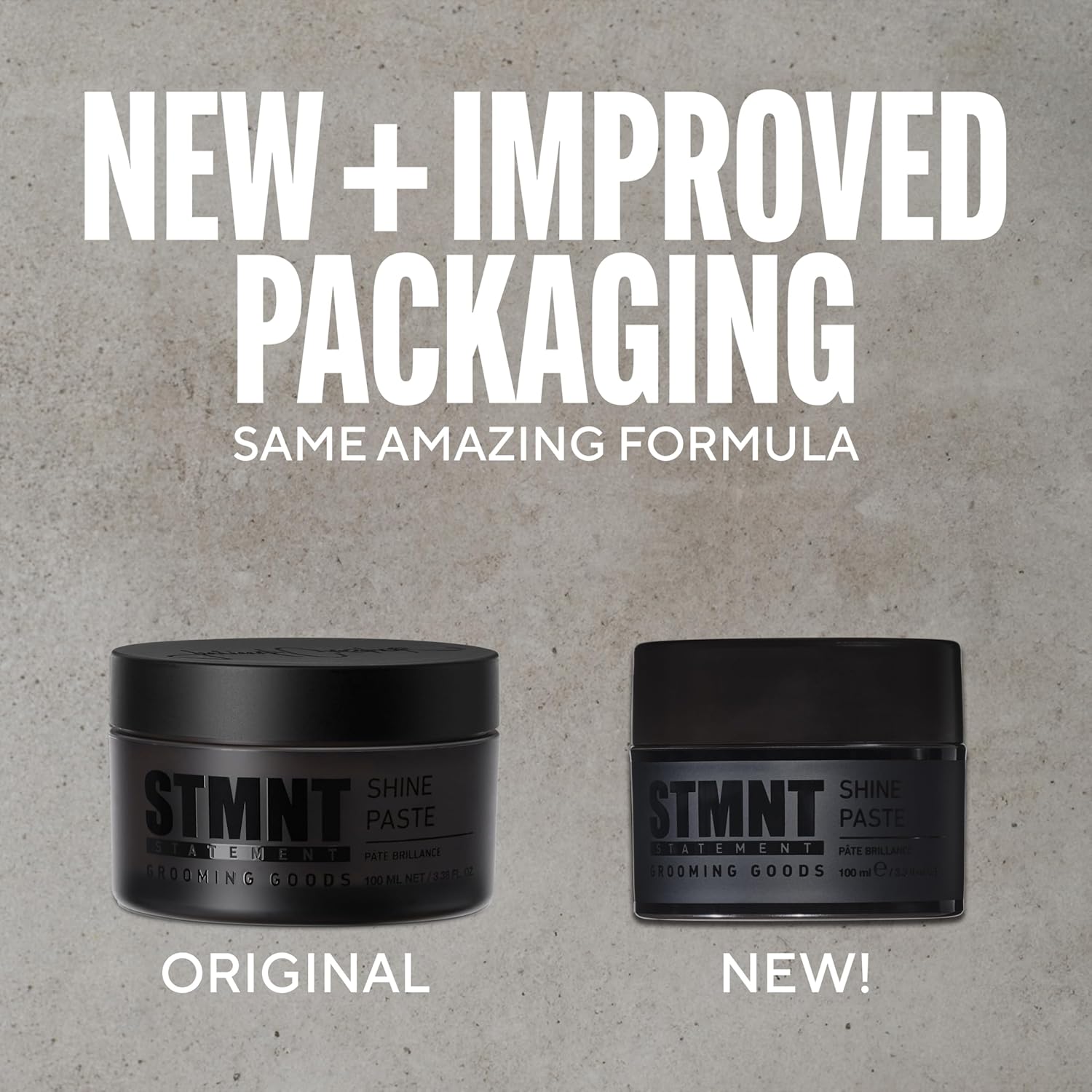 STMNT Grooming Goods Shine Paste - Natural Shine Finish & Strong Control | Non-Greasy Formula
