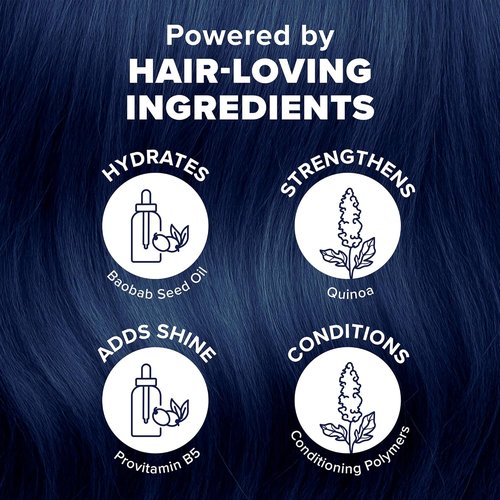 Splat Midnight Indigo Hair Color - Vegan & Cruelty-Free Semi-Permanent Dye, 6 Fl Oz