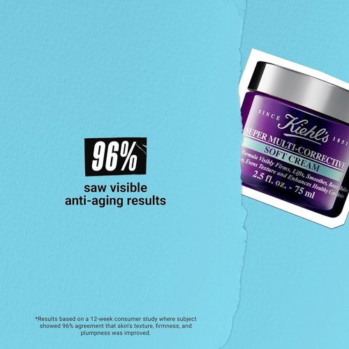 Kiehl's Super Multi-Corrective Soft Cream - Anti-Aging Face Moisturizer for Oily/Combination Skin | Restores Firmness & Reduces Fine Lines