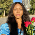 EMOL U Part Human Hair Wig Body Wave 18 Inches Upart Wig for Black Women Medium Length Brazilian Remy Human Hair Glueless Wigs Natural Black Breathable No Sew In Beginner Friendly