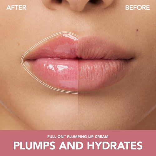 BUXOM Full-On Plumping Lip Cream - Hydrating Gloss with Peptides & Hyaluronic Acid for Fuller Lips