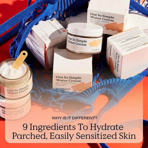 KraveBeauty Oat So Simple Water Cream Moisturizer, Calming, Lightweight Hydrating Gel Face Cream for Sensitive Skin with Oat Extract & Squalane, Fragrance Free, 80 mL