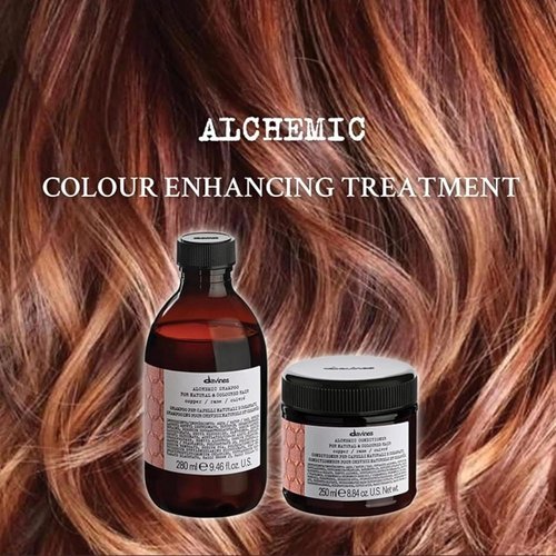 Davines Alchemic Conditioner - Copper Color Enhancing Formula | 8.81 oz for Vibrant Hair