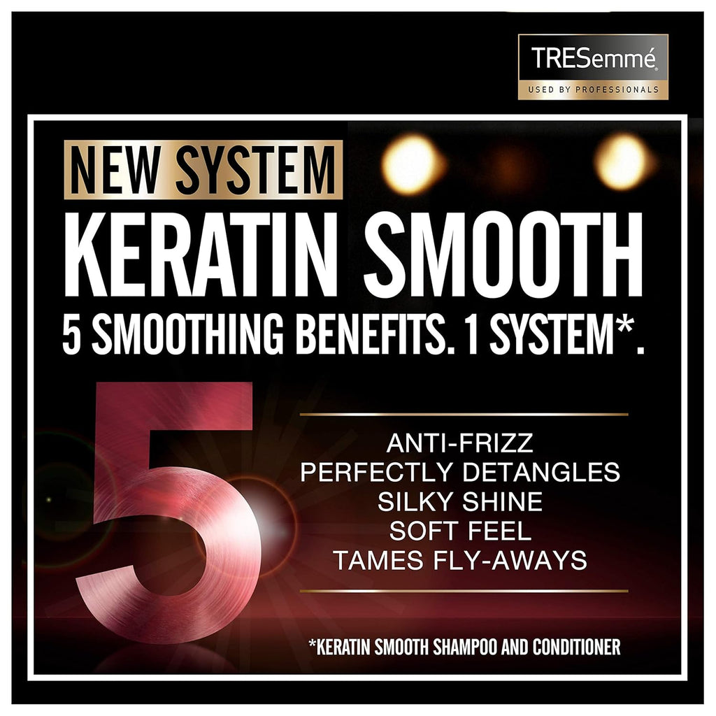 Tresemme Keratin Smooth Heat Defense Spray - 8 Ounce | Protects Hair from Heat Damage