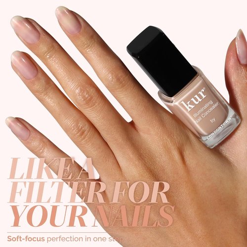 LONDONTOWN Illuminating Nail Concealer - Sheer Brightening Nail Polish & Strengthener for Discolored Nails | 21+ Free, 0.4 Fl Oz