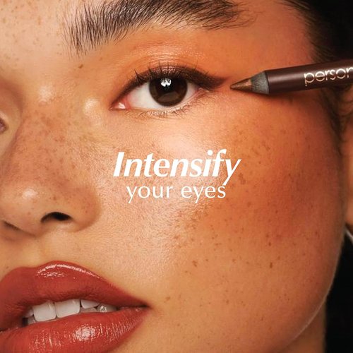 PERSONA 24HR Chocolate Waterproof Eyeliner Pencil - Creamy, Smudgeable Formula for All-Day Wear | Vegan & Cruelty-Free