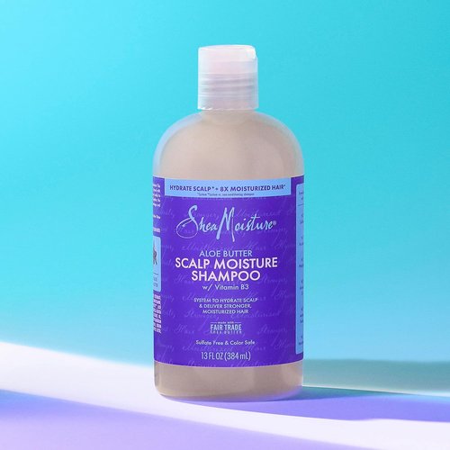 SheaMoisture Scalp Moisture Shampoo - Hydrating Aloe Butter & Vitamin B3 for Healthy Hair | 13 oz