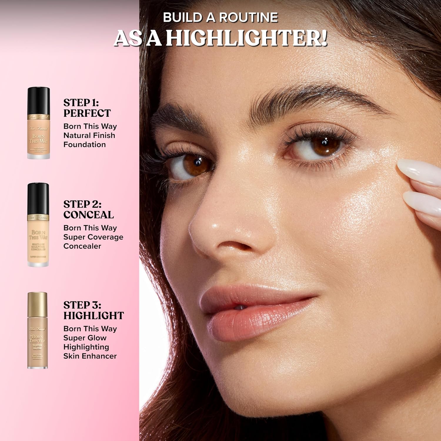 Too Faced Born This Way Super Glow Enhancer - Hydrating Gel for Radiant, Illuminated Skin | Non-Greasy & Blendable