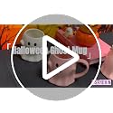 Halloween Ghost Mug 3D Cute Ghostface Ceramic Coffee Cup - White Variation