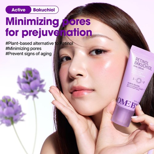 SOME BY MI Retinol Bakuchiol Dual Cream – 1.69oz, 50ml – Korean Collagen & Retinol Face Moisturizer for Glass Skin – Barrier & Soothing Care with Niacinamide, Panthenol & Vitamin E – Korean Skin Care