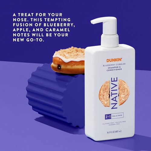 Native | 2-in-1 Shampoo and Conditioner | Limited Edition Blueberry Cobbler | 16.5 oz
