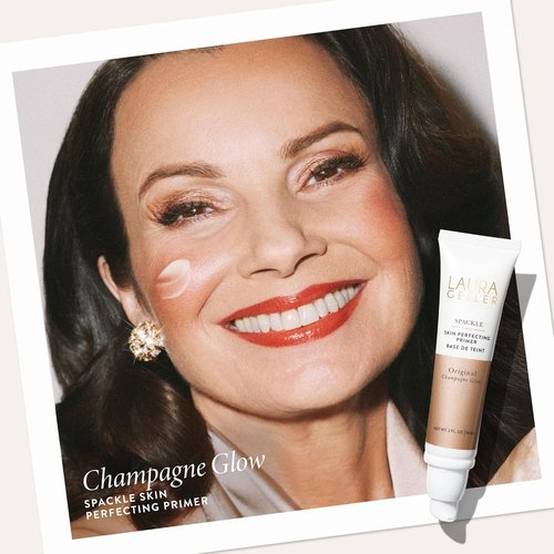 LAURA GELLER NEW YORK Spackle Primer - Champagne Glow - Super-Sized 2 Fl Oz Hyaluronic Acid Primer for Mature Skin