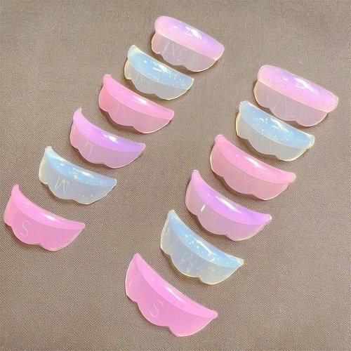 Lash Lift Shields U Curl 6 Size Lash Lift Lifting Pad Round Eyelash Lifting Shield Shiny Perm Rods Make Eyes Ultra Curl Flexible Pads Extreme Rod 100 Use Elastic Lami Perming Roller Anti Tint Stain