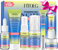 Skin Care for Teens,Gentle Hydrating Skin Care Set Kit with Clean Ingredients,Daily Facial Skincare Set for Teens Kids Women,Skincare Gift Set for Teenage Girls Women Travel Size Toiletries Essentials