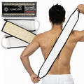 Sturdy Natural Loofah Back Scrubber for Shower for Men, Egyptian Loofah Body Scrubber Exfoliator and Washer for Men to Clean Your Back Deeply Like an Exfoliating Washcloth- 1 Count (1 Pack) - Black