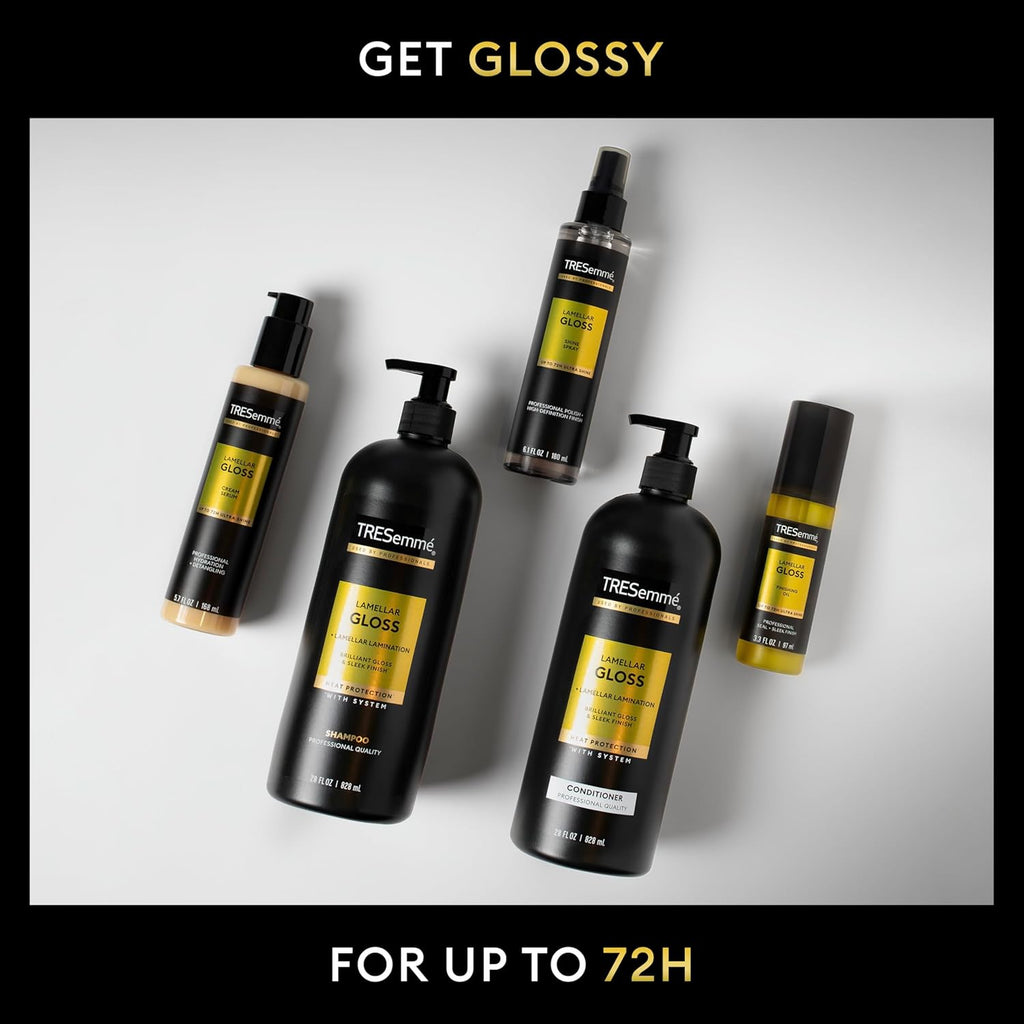 TRESemmé Hydrating Detangling Cream Serum - Ultra Shine Lamellar Gloss 5.7 Fl Oz | 72-Hour Hydration