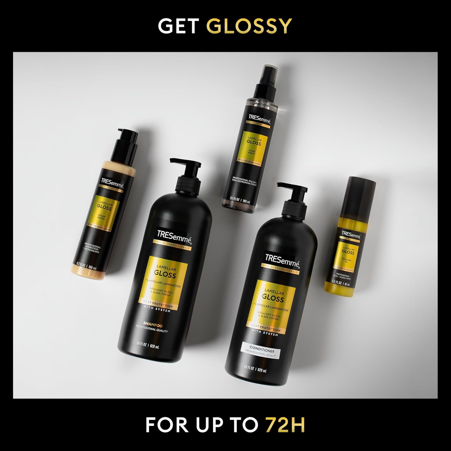 TRESemmé Hydrating Detangling Cream Serum - Ultra Shine Lamellar Gloss 5.7 Fl Oz | 72-Hour Hydration