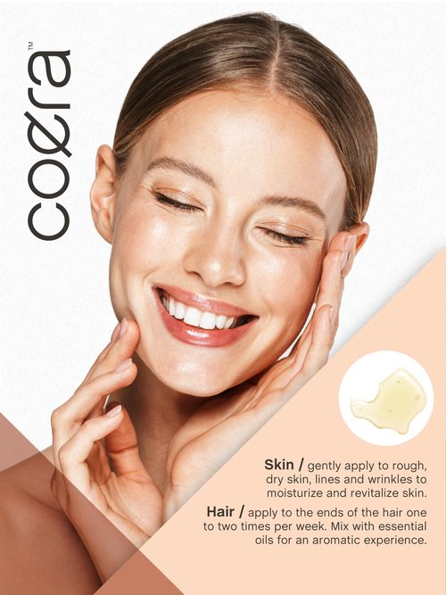 Coera Camellia Seed Oil Organic | 8 fl oz | Moisturizing Oil for Hair and Skin | Free of Parabens, SLS, & Fragrances