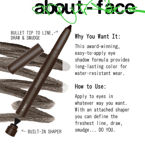 About-Face Shadowstick - Long-Wear Cream Eyeshadow Stick with Matte & Pearly Finishes - Vegan & Cruelty-Free - 0.049 oz (Dream Syndicate)