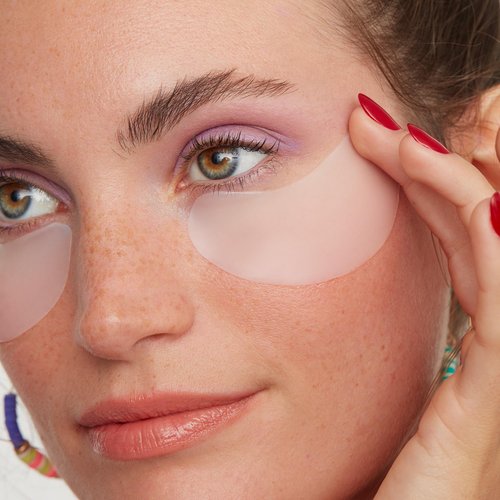 PEACE OUT Skincare Puffy Eyes Under Eye Patches, Biocellulose Eye Masks with Caffeine and Niacinamide for Under Eye Puffiness and Tired Eyes, 6 Pairs